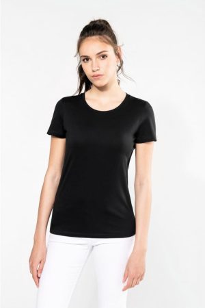 T SHIRT SUPIMA COL ROND MANCHES COURTES FEMME-PK301 - KARIBAN PREMIUM