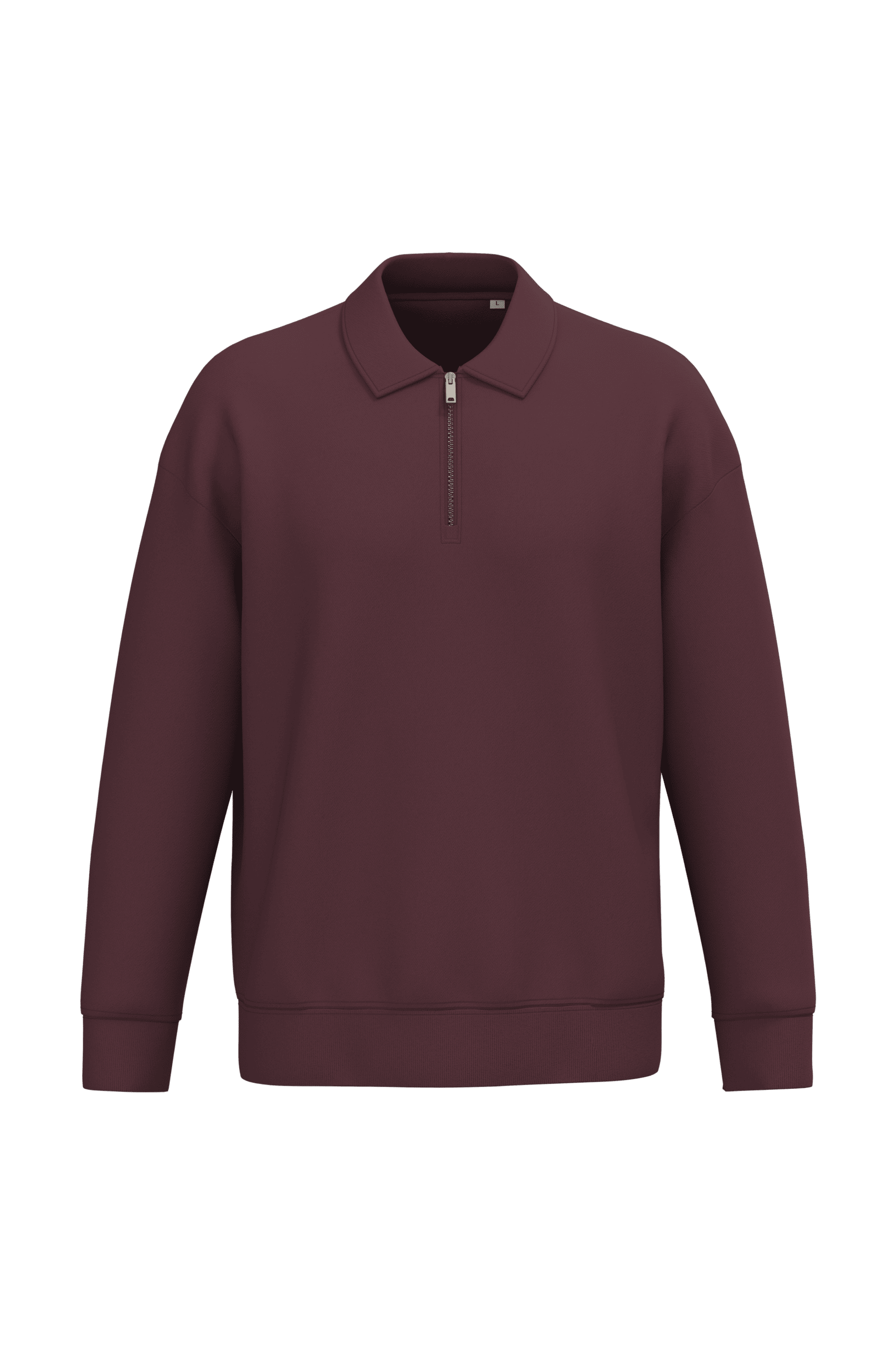 SWEAT SHIRT ECORESPONSABLE A ZIP, COL POLO A EPAULE TOMBANTES INISEXE- NS432- NATIVE SPIRIT – Image 5