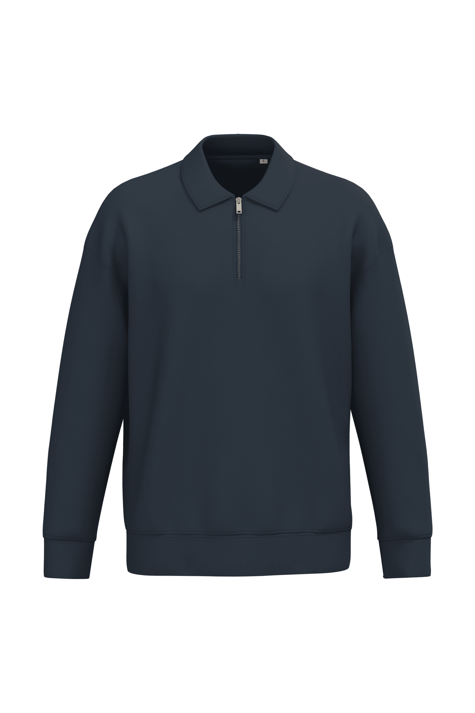 SWEAT SHIRT ECORESPONSABLE A ZIP, COL POLO A EPAULE TOMBANTES INISEXE- NS432- NATIVE SPIRIT – Image 3