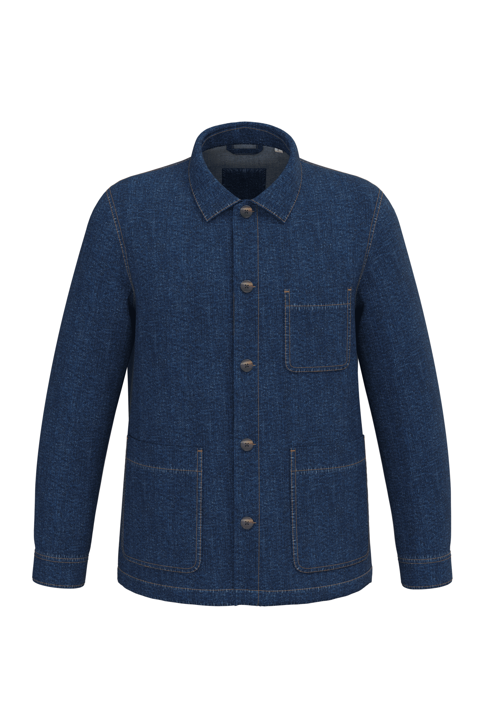 VESTE EN JEANS ECORESPONSABLE A EPAULES TOMBANTES INISEXE- NS614- NATIVE SPIRIT – Image 2