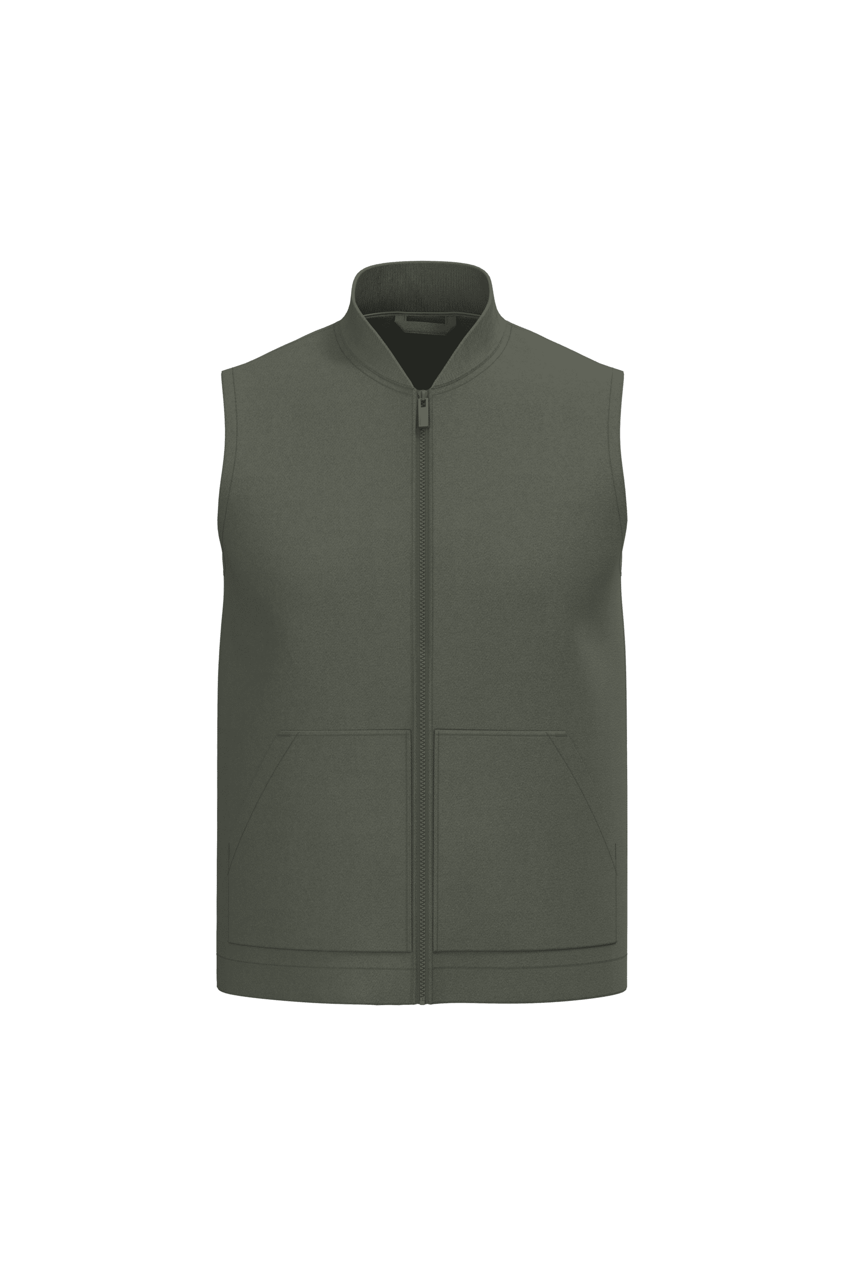 BODY WARMER REMBOURRE EN SERGE ECORESPONSABLE A COL TEDDY UNISEXE-NS623- NATIVE SPIRIT – Image 2