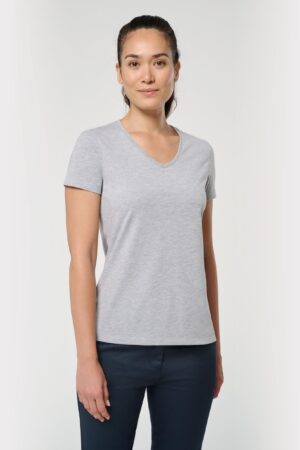 TEE SHIRT ECORESPONSABLES COL V ANTIBACTERIEN FEMME- WK317-KARIBAN