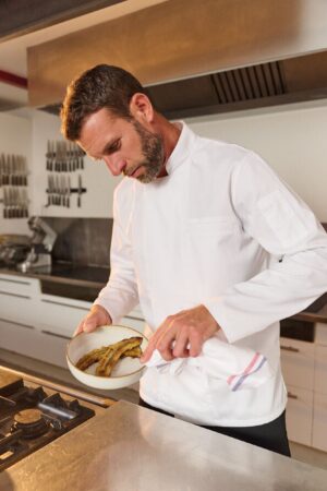 VESTE DE CUISINE ECORESPONSABLE ET RESPIRANTE MANCHE LONGUEUNISEXE-WK511- KARIBAN