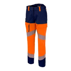 Pantalon Femme Haute Visibilité R'Flex Orange Fluo/Marine- MOLINEL
